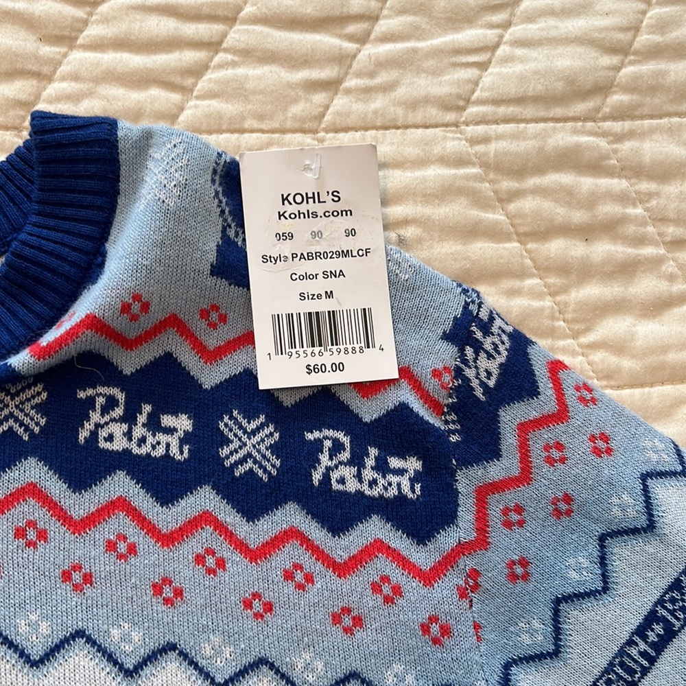 Pabst Blue Ribbon Holiday Sweater - Picture 4 of 5